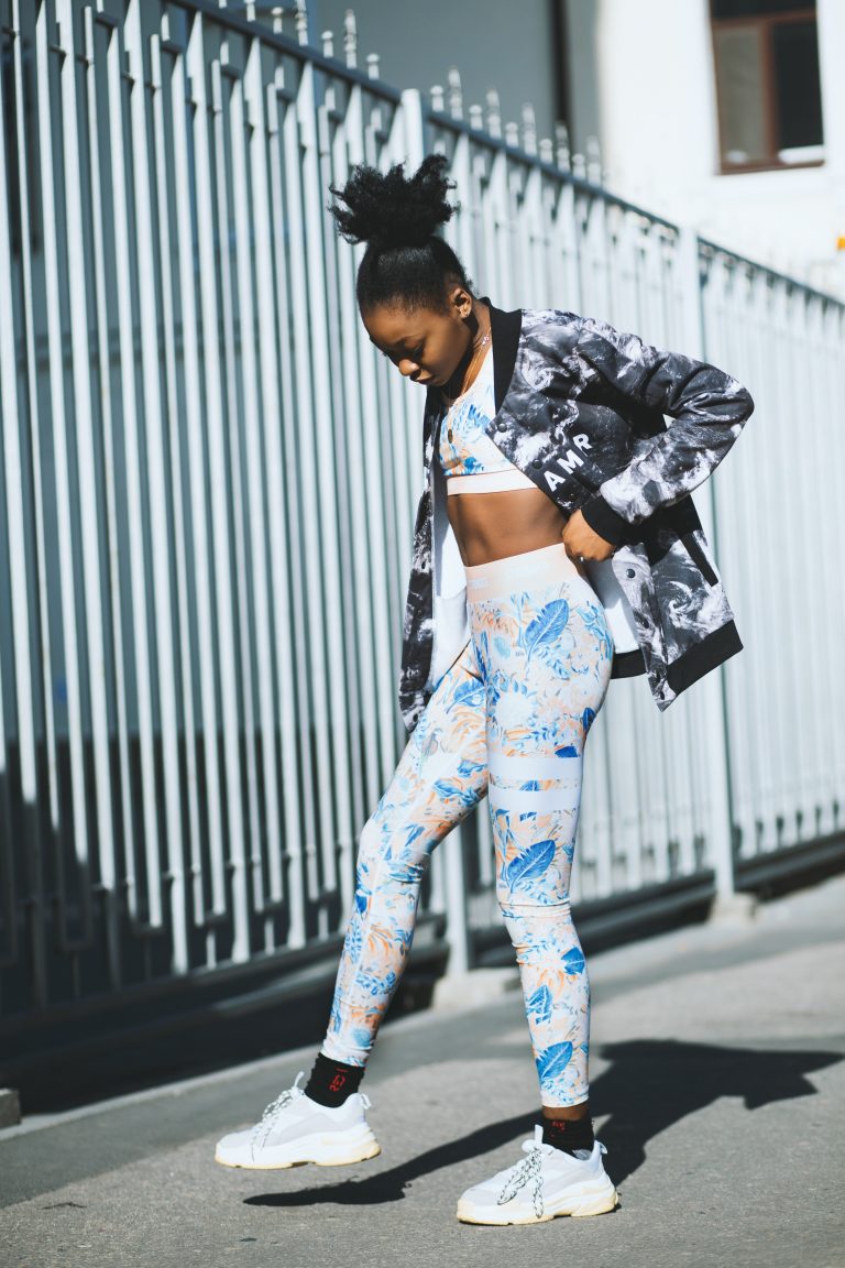 Turning workout wear into everyday wear is the perfect spring trend.
